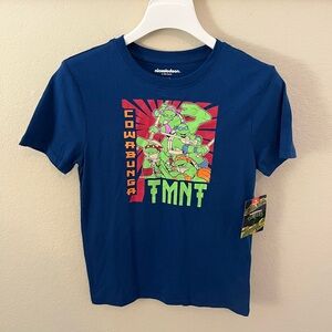 Nickelodeon Boys’ TMNT Blue Short Sleeve Graphic Tee M (10/12) – New with Tags